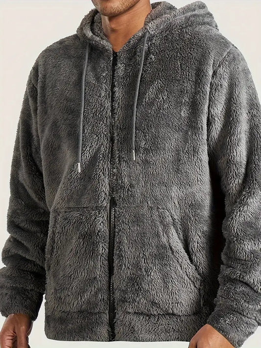 Calming Zip-Up Fluffy Hoodie